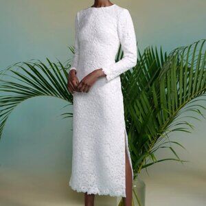 Markarian Arizona Crochet Lace Midi Dress
